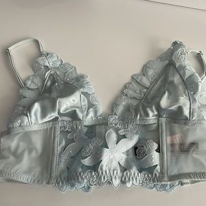VS baby blue corset NWT